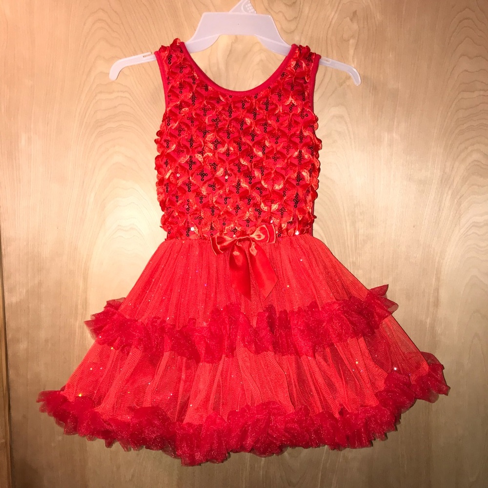 Girl’s Gorgeous Red Popatu Dress Sz Med